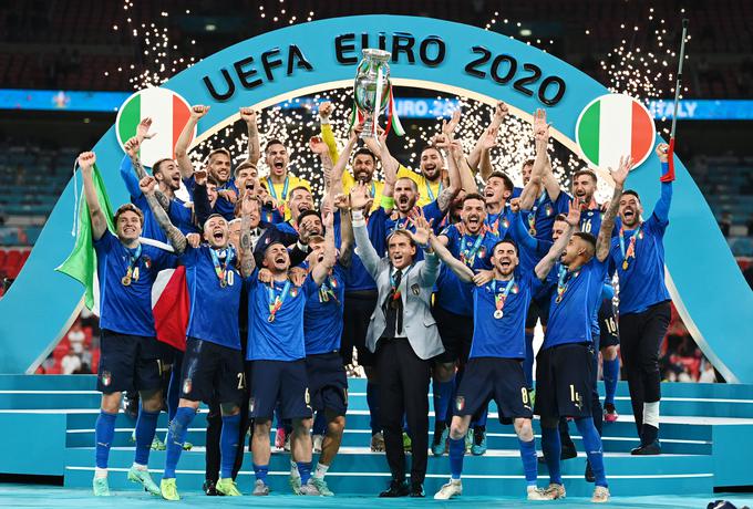 Italija, aktualna evropska prvakinja, bo pot do SP 2022 iskala na marčevskih dodatnih kvalifikacijah. | Foto: Reuters