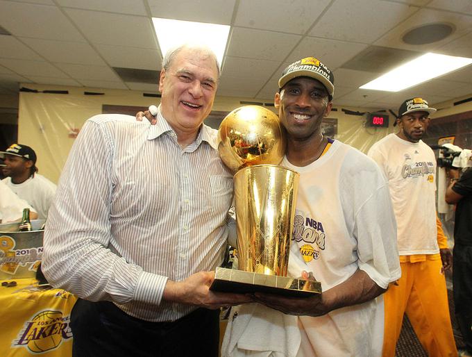 Phil Jackson je kot trener Los Angeles Lakers in še prej Chicago Bulls osvojil 11 NBA naslovov. | Foto: Guliverimage/Getty Images