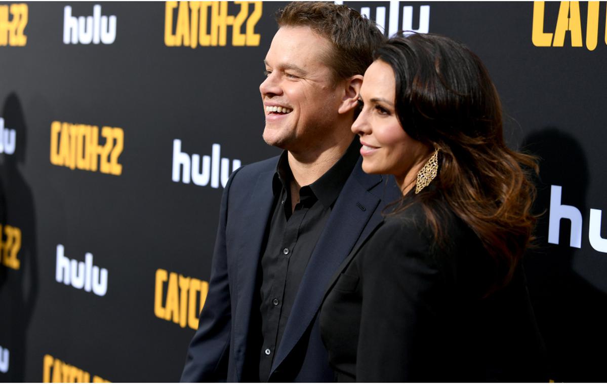 Matt Damon | Matt Damon z ženo Luciano Barroso | Foto Getty Images