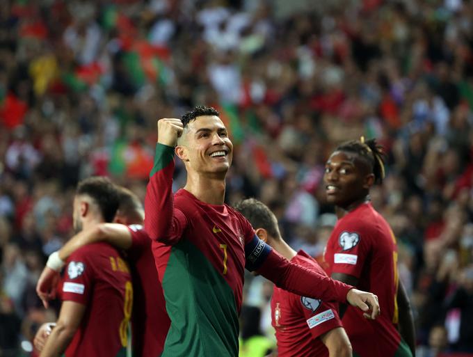 Ne pozabimo, Ronaldo je v kvalifikacijah za Euro 2024 dosegel že devet zadetkov. Več od njega jih je le Belgijec Romelu Lukaku (10). | Foto: Reuters