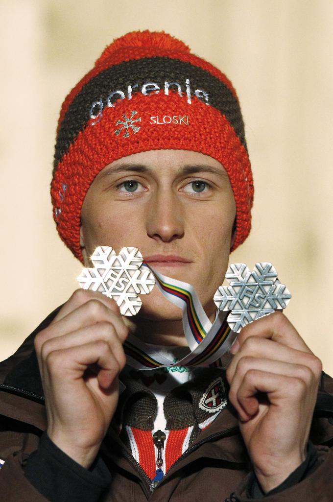 Srebrno in bronasto doličje z nordijskega svetovnega prvenstva v Val di Fiemmeju leta 2013. | Foto: Reuters