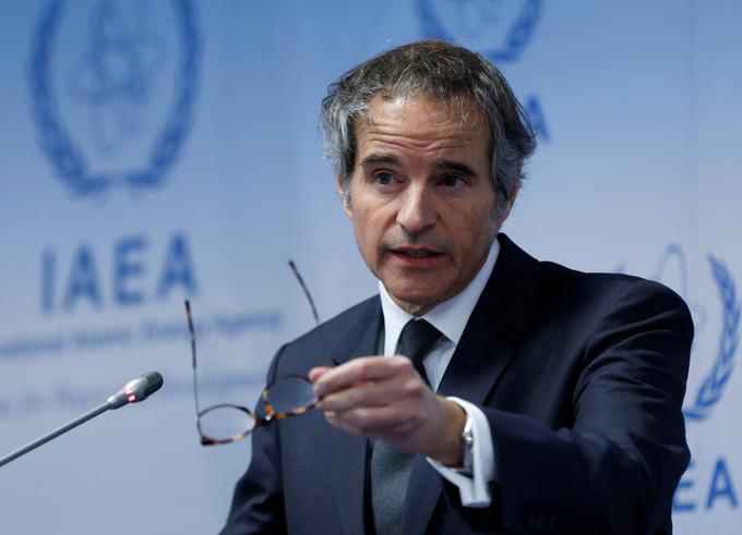 Generalni direktor Mednarodne agencije za jedrsko energijo (IAEA) Rafael Grossi. | Foto: Reuters