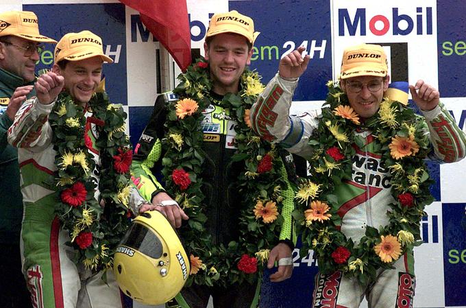 Jerman leta 1998, ko je s francosko Kawasakijevo ekipo prvič osvojil 24 ur Le Mansa. | Foto: Reuters