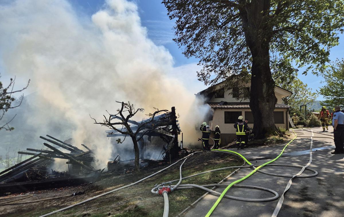 Požar v Žalcu | Preostali del hiše ni primeren za bivanje. | Foto Gasilska zveza Žalec/Facebook