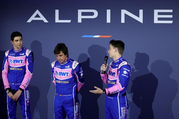 Alpine Ocon Alonso Piastri | Alpine ima letos zelo močno ekipo: Esteban Ocon, Fernando Alonso in Oscar Piastri. | Foto Reuters