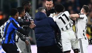 Kaos v Torinu, zvezdnik Juventusa udaril Handanovića