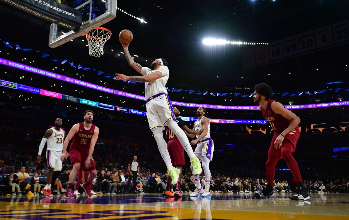 Los Angeles Lakers Cleveland Cavaliers  Anthony Davis |  Anthony Davis in soigralci so v pravem trenutku prišli v pravo formo. Premagali so Cleveland Cavaliers. | Foto Reuters