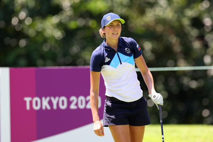 Pia Babnik olimpijske igre Tokio | Pia Babnik je prva Slovenka na olimpijskem golf turnirju. Prvi tekmovalni dan je končala na 23. mestu. | Foto Reuters