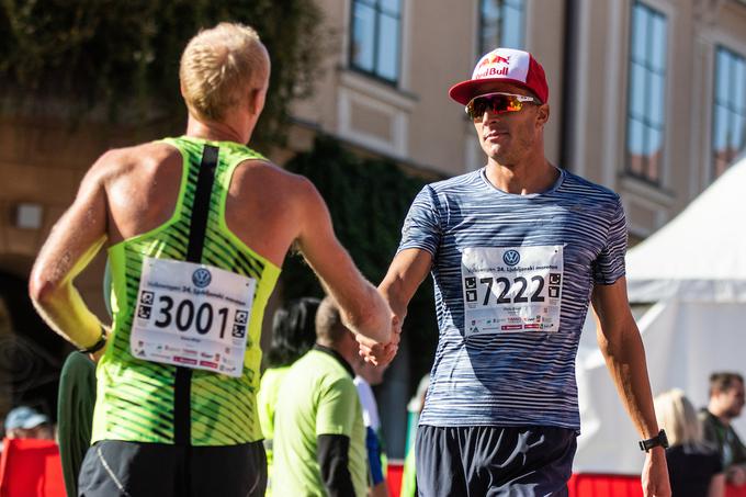 Na polmaratonu je slavil Mitja Krevs, David Pleše je zasedel tretje mesto. | Foto: Sportida