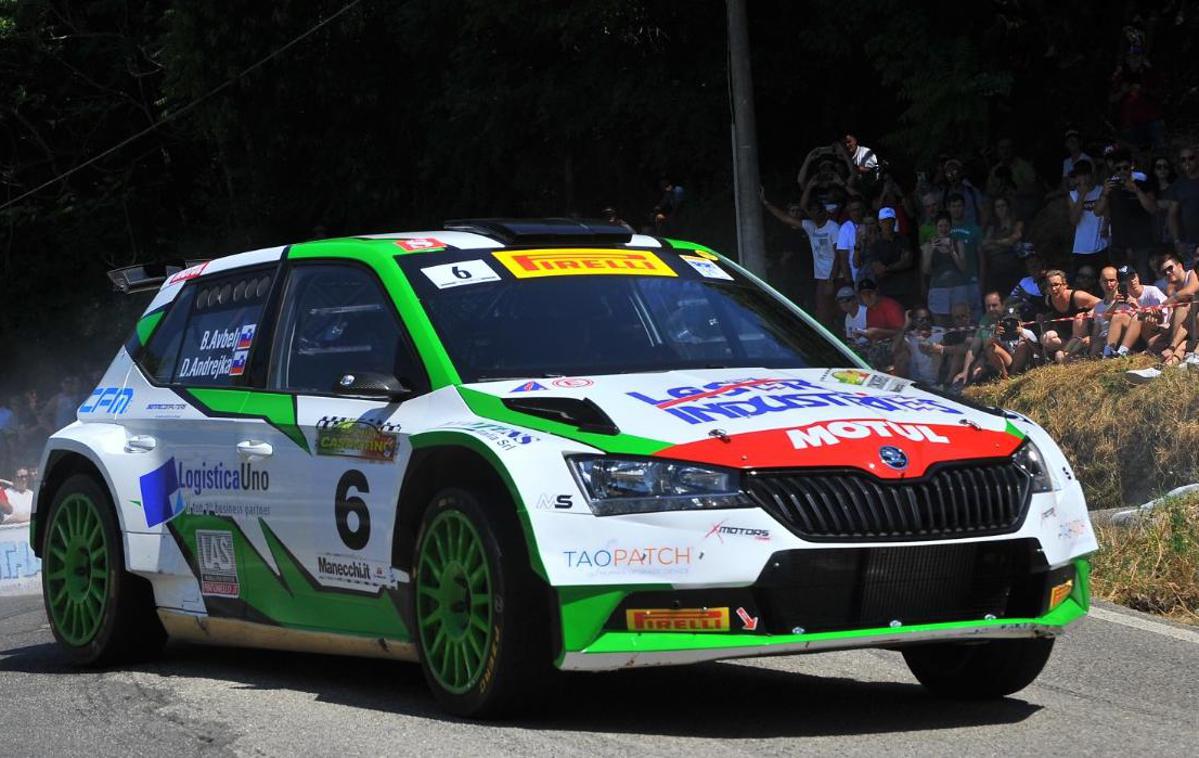 Boštjan Avbelj | Boštjan Avbelj in Damijan Andrejka (škoda fabia rally2) sta dobila šest od sedmih hitrostnih preizkušenj relija Casentino. | Foto International Rally Cup