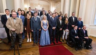 Predsednik Pahor še zadnjič sprejel najboljše slovenske športnike #foto