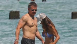 Matt Damon z ženo uživa v floridskih sončnih žarkih #foto