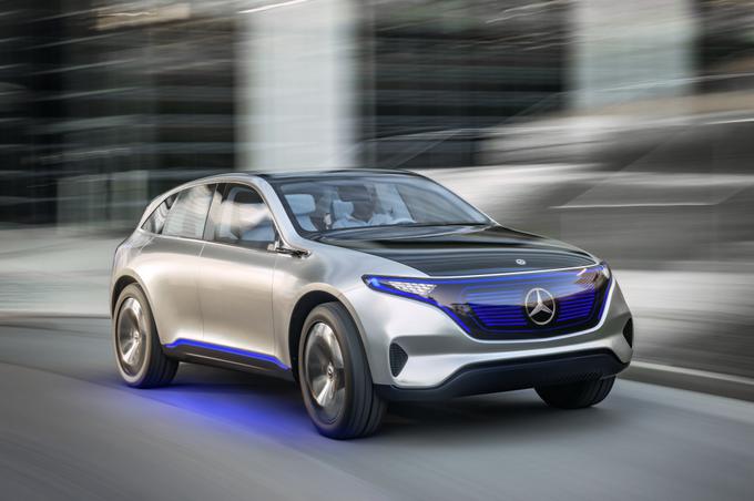 Mercedes-Benzova študija električnega crossoverja, ki prihaja kot prvi avtomobil podznamke EQ. | Foto: Mercedes-Benz