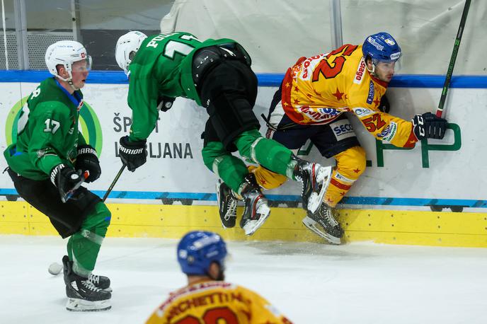 HK SŽ Olimpija - Asiago (finale Alpske lige) | Hokejisti Olimpije vodijo v finalu Alpske lige. | Foto Vid Ponikvar