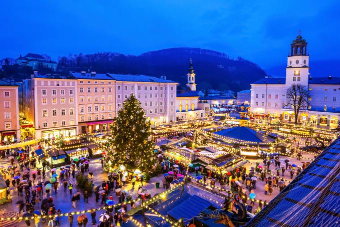 Božični sejem v Salzburgu velja za najstarejšega. Njegovi začetki segajo v leto 1941. Vsako leto ga obiščejo številni turisti iz vsega sveta. | Foto: Shutterstock