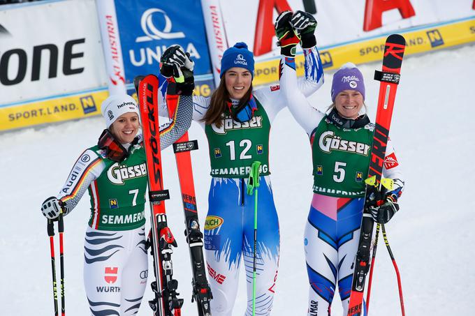 Petra Vlhova je v tej zimi prvič v karieri slavila tudi veleslalomsko zmago. | Foto: Getty Images