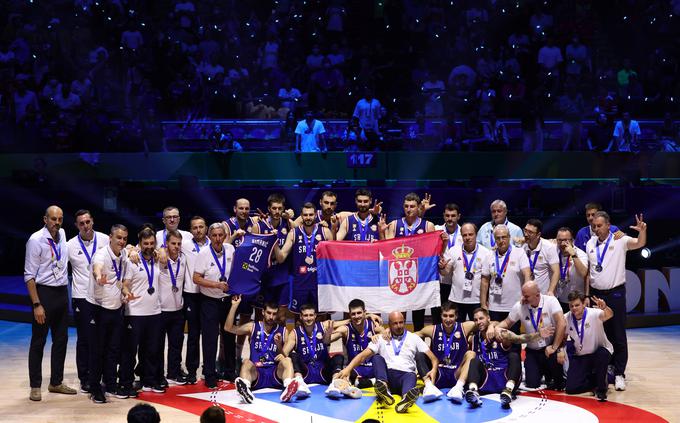 Srbi so dosegli največji uspeh na svetovnih prvenstvih, odkar tekmujejo kot samostojna država. | Foto: Reuters