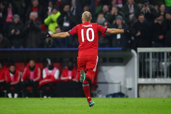 Bayern München | Arjen Robben je proti Benfici dosegel dva atraktivna zadetka. | Foto Reuters