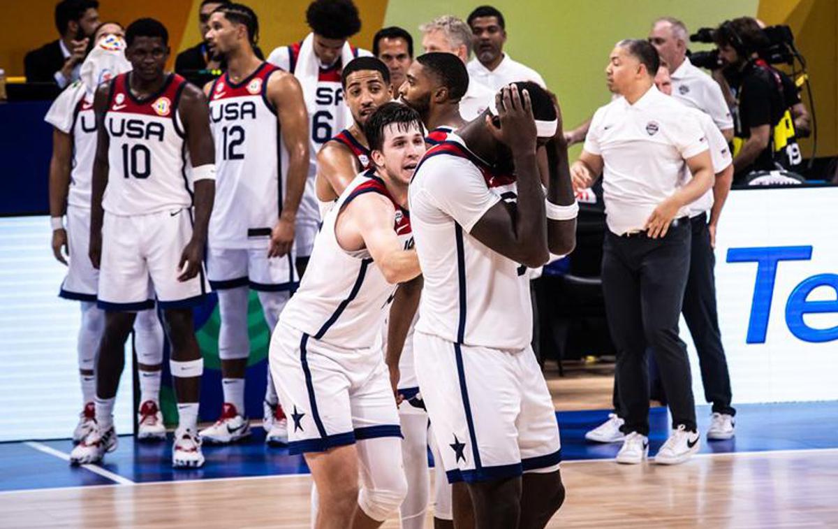 ZDA ameriška košarkarska reprezentanca | Ameriški košarkarji so s kar nekaj zvezdniki lige NBA na letošnjem svetovnem prvenstvu osvojili le četrto mesto. | Foto FIBA