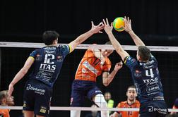 ACH Volley se je upiral le v prvem nizu, zvezdniški Trentino še do pete zmage