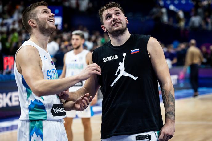 Slovenija : Belgija, slovenska košarkarska reprezentanca, EuroBasket 2022 Luka Dončić Edo Murić | Foto Vid Ponikvar/Sportida