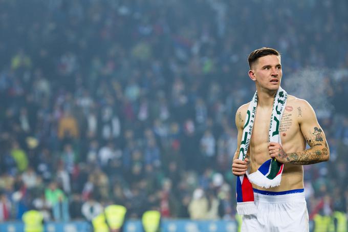 Benjamin Verbič je s prekrasnim zadetkom v 86. minuti Sloveniji dokončno utrl pot na Euro. | Foto: Grega Valančič/www.alesfevzer.com