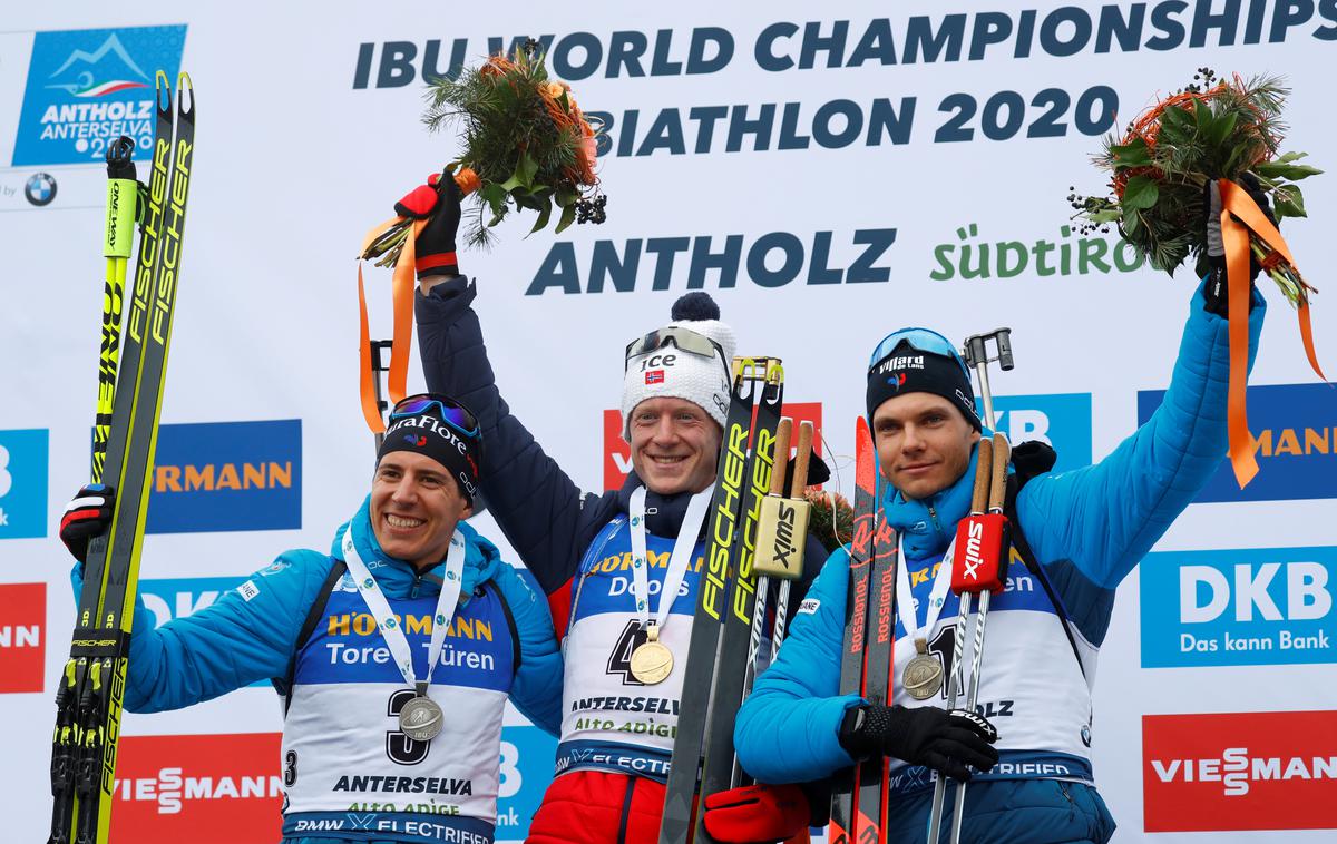 Johannes Thingnes Boe | Johannes Thingnes Boe je prvenstvo zaključil s še eno zlato medaljo. | Foto Reuters