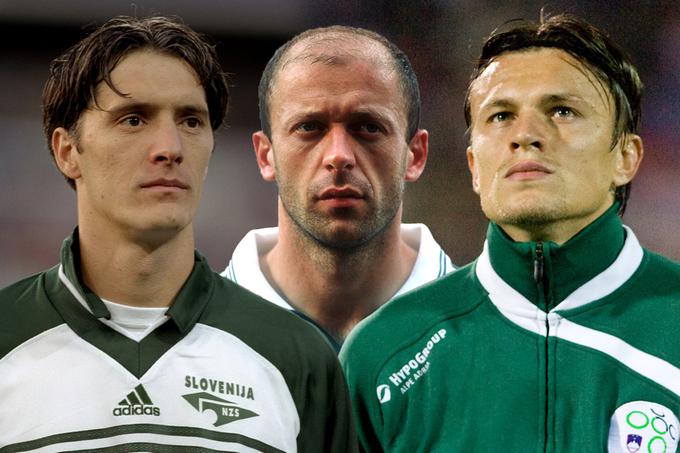 Trije Slovenci, ki so s svojimi zadetki poskrbeli za nepozabne novembrske večere in podvige slovenskega nogometa. Miran Pavlin (1999), Mladen Rudonja (2001) in Zlatko Dedić (2009). | Foto: Guliverimage