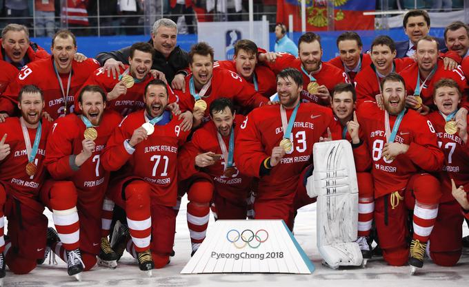 Po 26 letih, ko so v Albertvillu nastopili pod olimpijsko zastavo, so Rusi spet olimpijski prvaki. | Foto: Reuters