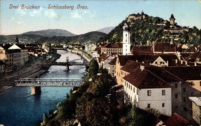 Glavno mesto dežele Štajerske Gradec (na fotografiji pred prvo svetovno vojno) je bilo mesto, kamor so se pred prvo svetovno vojno priseljevali številni Slovenci, zlasti štajerski. Slovenci so seveda odhajali tudi na Dunaj. | Foto: Guliverimage/Vladimir Fedorenko