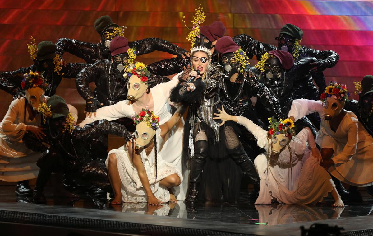 Madonna | Nekateri ljubitelji Evrovizije so razočarani nad Madonninim nastopom v Tel Avivu.  | Foto Reuters