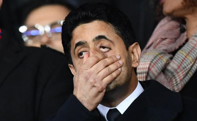 Prvi mož PSG Nasser Al-Khelaifi ima velike evropske načrte s pariškim klubom, z žrebom lige prvakov pa zagotovo ne more biti preveč zadovoljen, saj čaka francoskega prvaka zelo zahtevno delo. | Foto: Getty Images