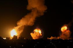 Izrael izvedel zračne napade na položaje Hamasa v Gazi in Libanonu #video