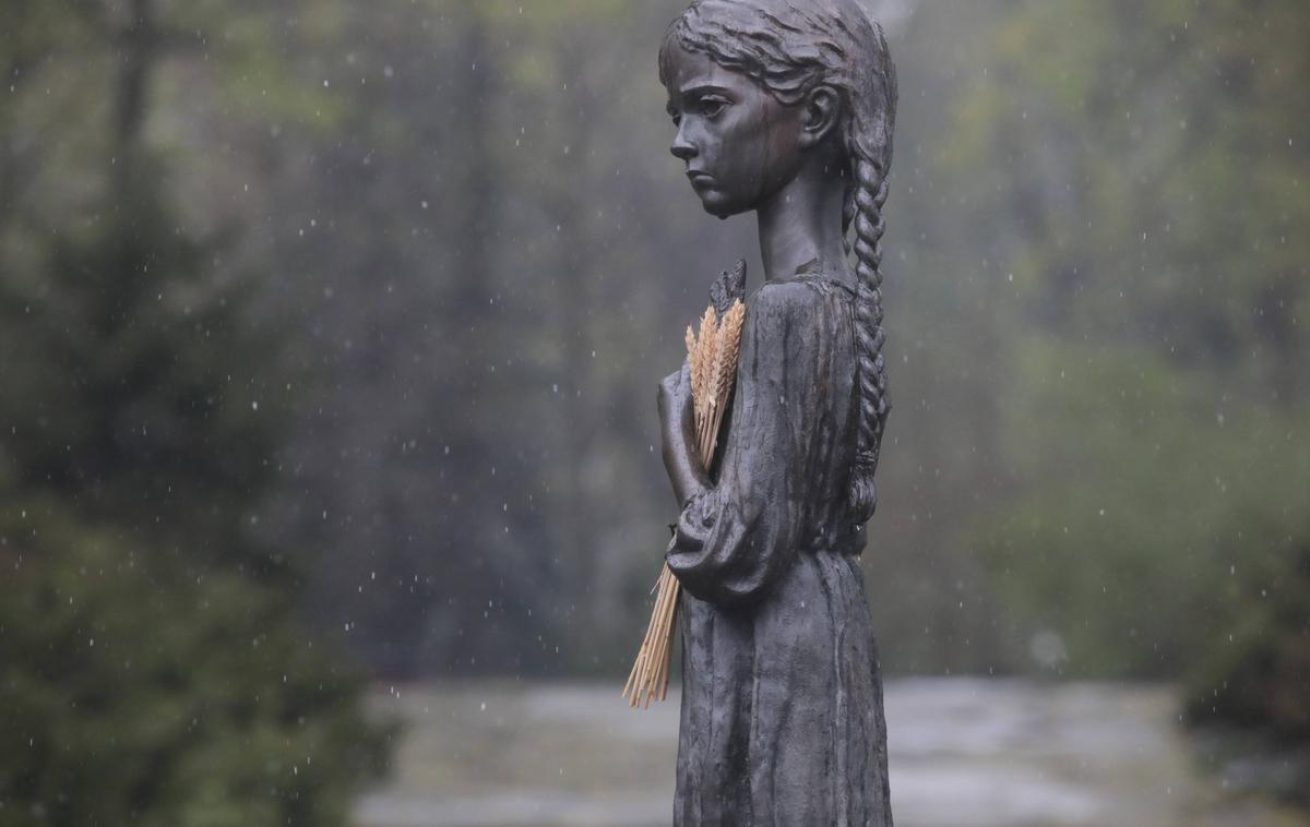 Kip deklice v spomin na holodomor | Ukrajina je del Evrope, ki ima morda najbolj krvavo in nasilno polpreteklo zgodovino. Med prvo svetovno vojno so potekali hudi boji v Galiciji, po vojni je sledila krvava ruska državljanska vojna, v 30. letih je v Stalinovi Sovjetski zvezi na milijone Ukrajincev umrlo zaradi lakote, med drugo svetovno vojno pa je v Ukrajini umrl vsak šesti prebivalec. | Foto Guliverimage