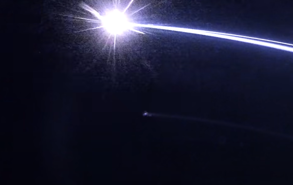Laser | Posnetek poskusnega uničenja brezpilotnega letalnika z laserskim sistemom Železni žarek, marec 2022 | Foto RAFAEL Advanced Defense Systems