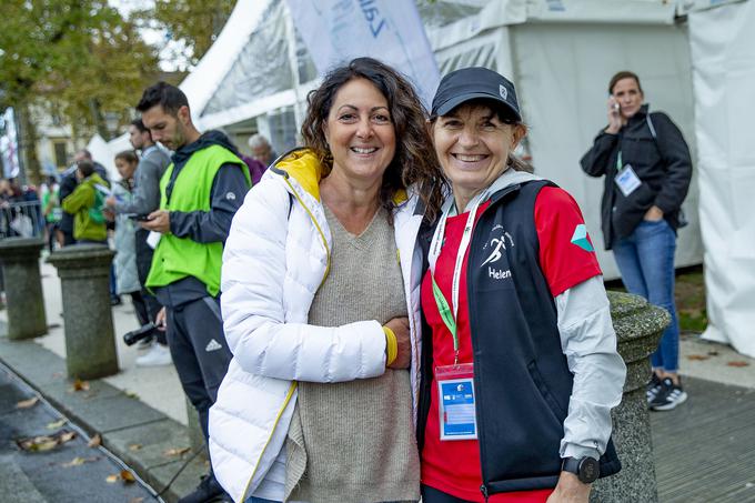 Navijali sta tudi nekdanja atletinja Alenka Bikar in maratonka Helena Javornik.  | Foto: Ana Kovač