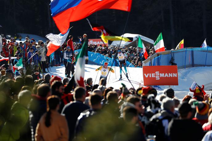 Anterselva SP | Slovenska četverica Miha Dovžan, Jakov Fak, Klemen Bauer in Rok Tršan si je na štafetni tekmi svetovnega prvenstva v Antholzu priborila izvrstno peto mesto.  | Foto Reuters