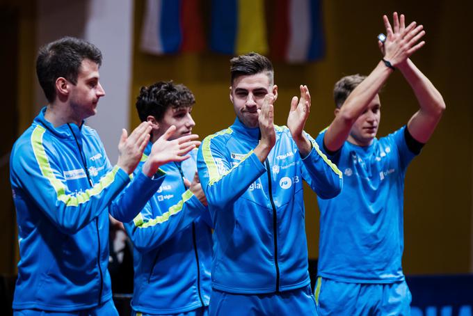 Slovenci so zahvaljujoč dobrim nastopom na svetovnem prvenstvu v Busanu na 11. mestu svetovne lestvice med 142 reprezentancami, ta ranking pa jim je kot 15. reprezentanci prinesel tudi olimpijsko vozovnico. | Foto: Grega Valančič/Sportida