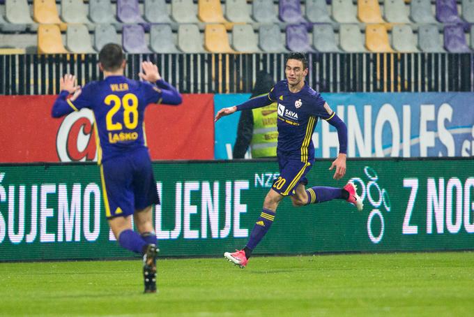 Ko je zadel Gregor Bajde, je Mariboru posijal žarek upanja ... | Foto: Žiga Zupan/Sportida