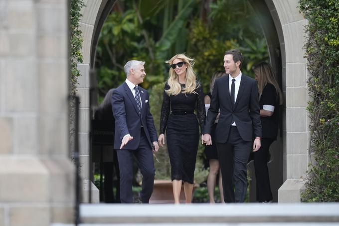 Na pogreb Amalije Knavs sta prišla tudi Trumpova hči Ivanka in njen mož Jared Kushner. | Foto: Guliverimage