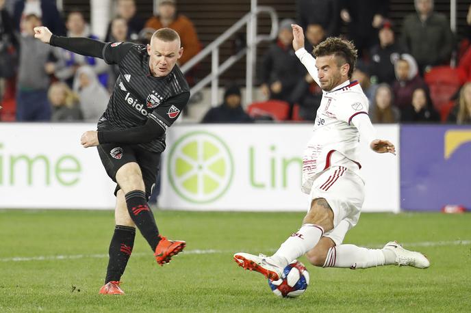 Wayne Rooney | Angleški nogometni zvezdnik Wayne Rooney je prvič, odkar igra v ligi MLS v ZDA, dosegel hat-trick. Tri zadetke je nasul v mrežo moštva Real Salt Lake. | Foto Reuters