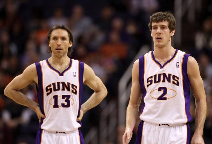 Mentor Steve Nash in Goran Dragić pri Phoenix Suns. | Foto: Getty Images