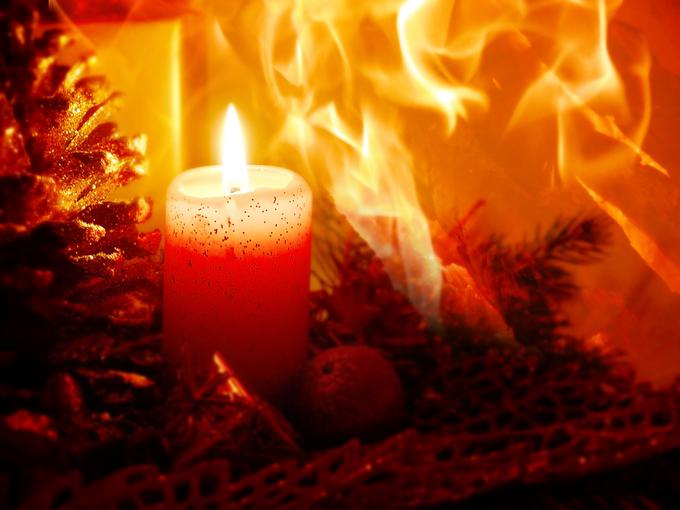 adventni venček, ogenj, požar | Foto: Getty Images