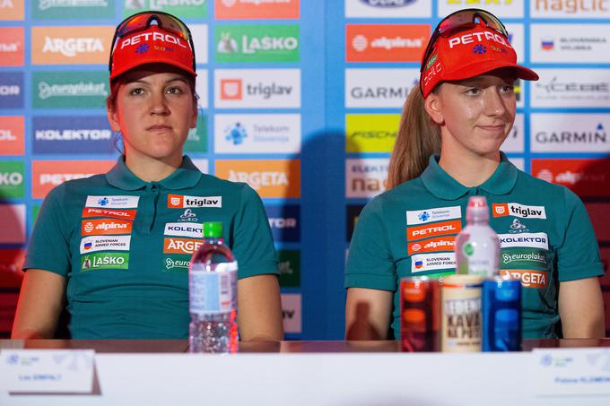 Lea Einfalt in Polona Klemenčič sta zboleli. | Foto: Grega Valančič/Sportida