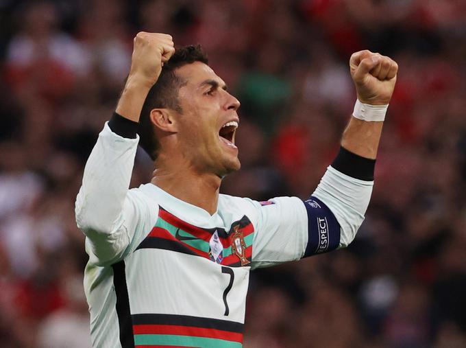 Cristiano Ronaldo je v zgodovini evropskih prvenstev dosegel kar 11 zadetkov. | Foto: Reuters