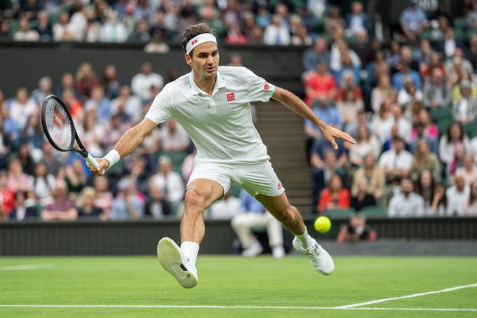 Roger Federer je v članski konkurenci v Wimbledonu osvojil osem zmag. Proti njemu se je preizkusil tudi Andrej Kračman. | Foto: Guliverimage/Vladimir Fedorenko