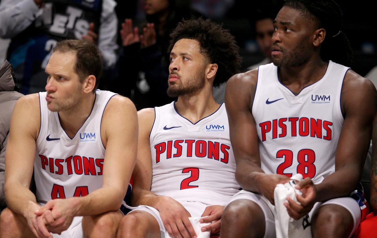 Detroit Pistons | Se lahko Bojan Bogdanović, Cade Cunningham in Isaiah Stewart še izognejo veliki sramoti? | Foto Reuters