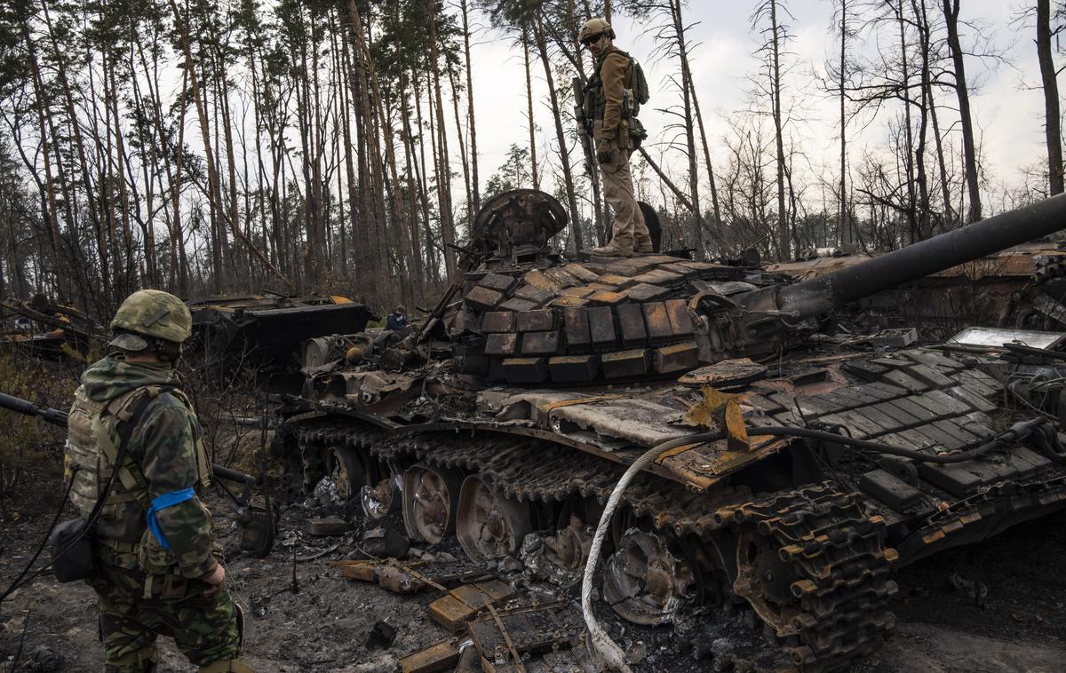 Uničen ruski tank v Ukrajini | Foto Guliverimage