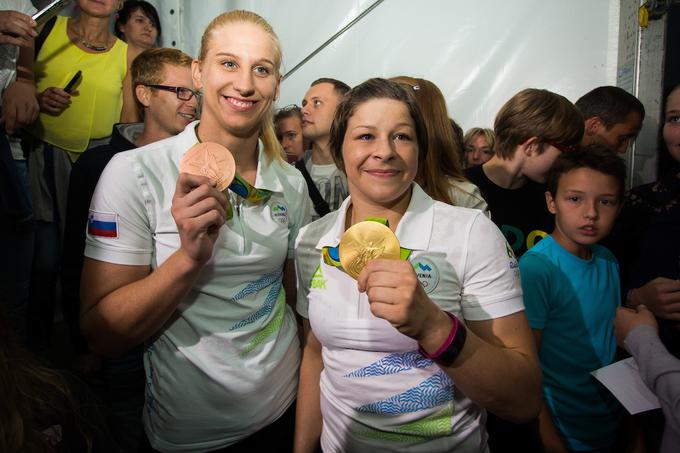Zlata in bronasta judoistka iz Ria 2016. | Foto: Žiga Zupan/Sportida