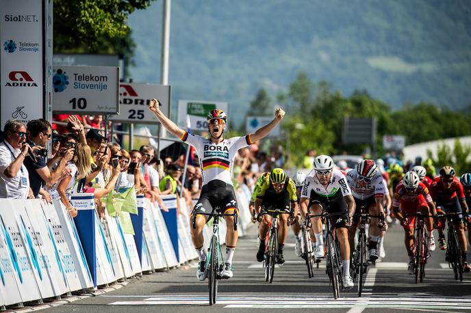 Pascal Ackermann, dirka po Sloveniji | German cyclists Pascal Ackermann (BORA – hansgrohe) is winner of the first stage of 26thTour of Slovenia.  | Foto Vid Ponikvar/Sportida